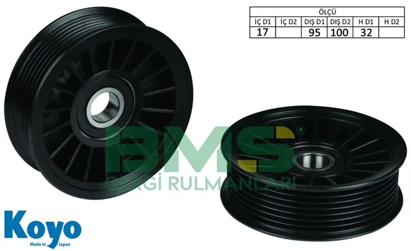 ALTERNATÖR V KAYIŞ GERGİ RULMANI MAKARASI BMS 313