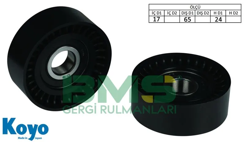 ALTERNATÖR V KAYIŞ GERGİ RULMANI MAKARASI BMS 316