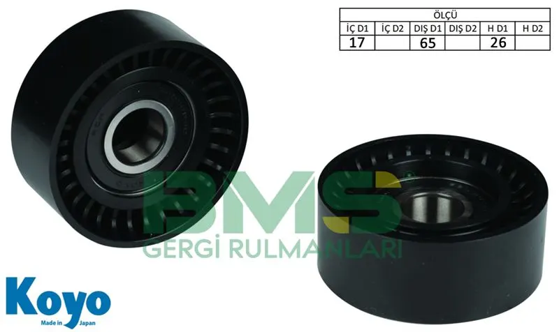 ALTERNATÖR V KAYIŞ GERGİ RULMANI MAKARASI BMS 329