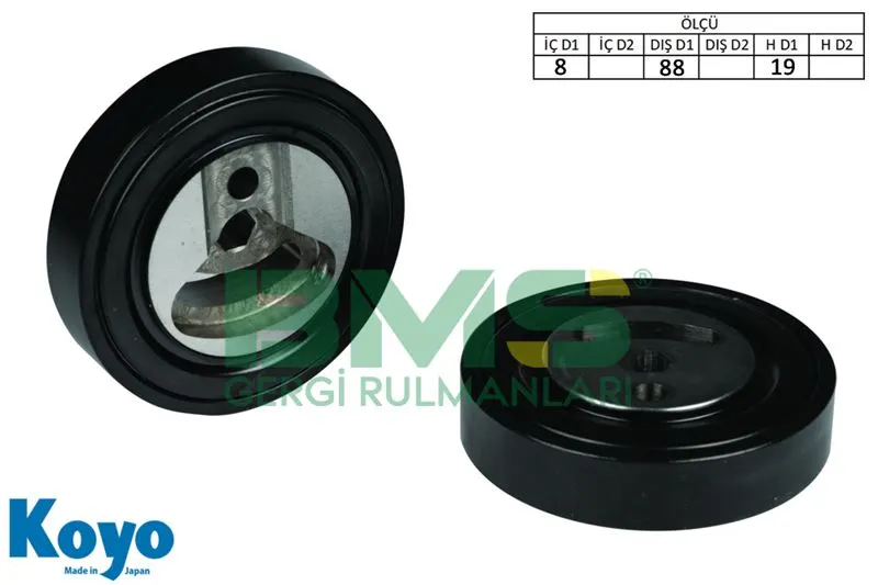 ALTERNATÖR V KAYIŞ GERGİ RULMANI MAKARASI BMS 344