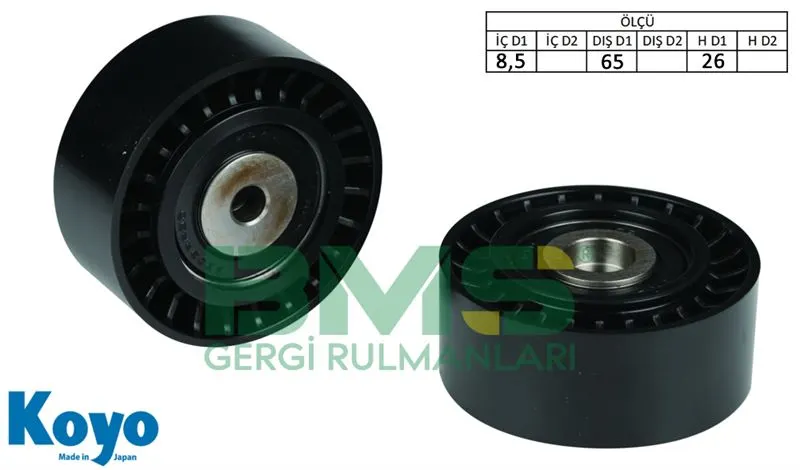 ALTERNATÖR V KAYIŞ GERGİ RULMANI MAKARASI BMS 345