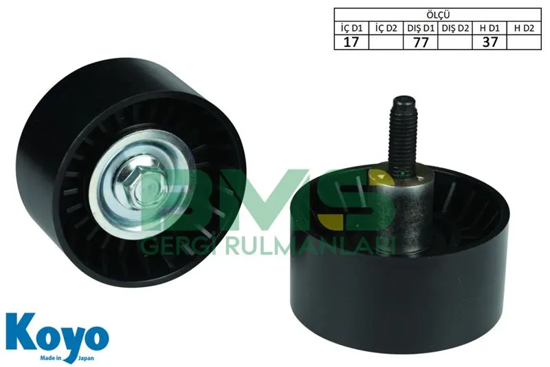 ALTERNATÖR V KAYIŞ GERGİ RULMANI MAKARASI BMS 346