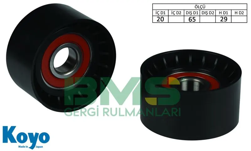 ALTERNATÖR V KAYIŞ GERGİ RULMANI MAKARASI BMS 347