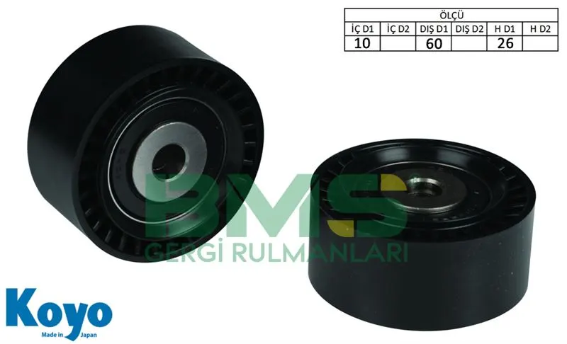 ALTERNATÖR V KAYIŞ GERGİ RULMANI MAKARASI BMS 349