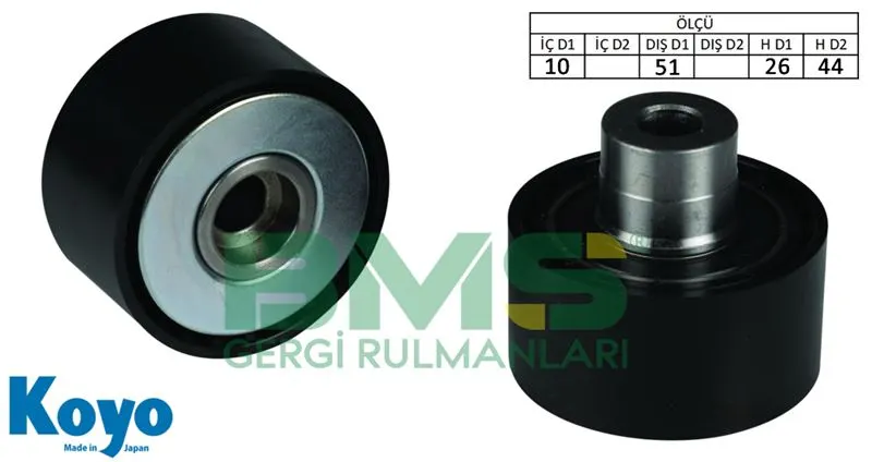 ALTERNATÖR V KAYIŞ GERGİ RULMANI MAKARASI BMS 368