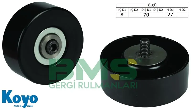 ALTERNATÖR V KAYIŞ GERGİ RULMANI MAKARASI BMS 402