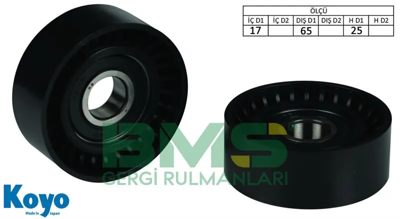 ALTERNATÖR V KAYIŞ GERGİ RULMANI MAKARASI BMS 404