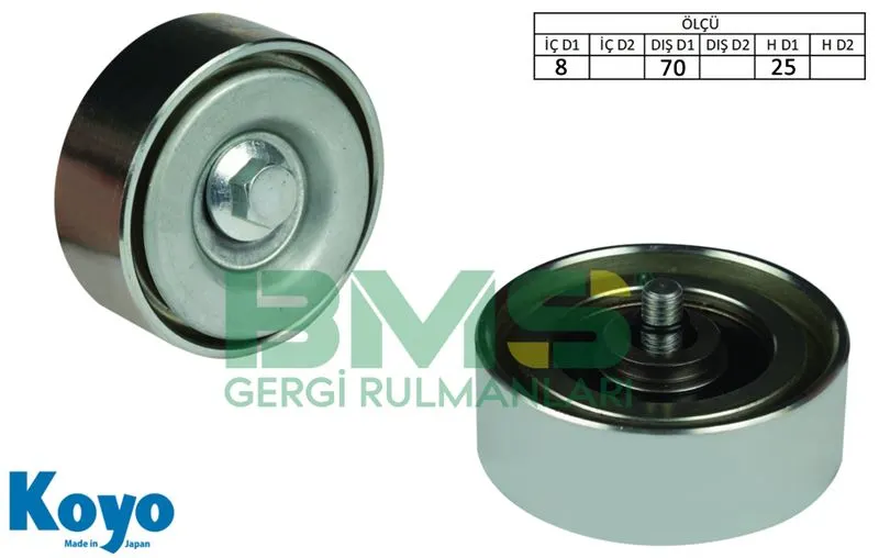 ALTERNATÖR V KAYIŞ GERGİ RULMANI MAKARASI BMS 406