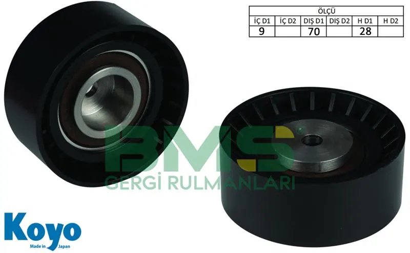 ALTERNATÖR V KAYIŞ GERGİ RULMANI MAKARASI BMS 418