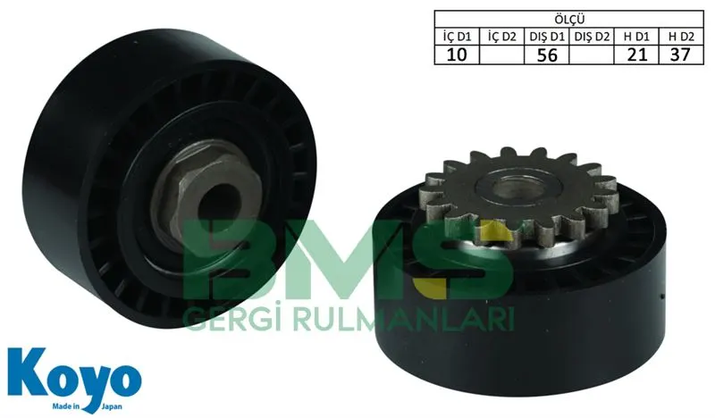 ALTERNATÖR V KAYIŞ GERGİ RULMANI MAKARASI BMS 431