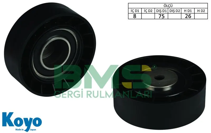 ALTERNATÖR V KAYIŞ GERGİ RULMANI MAKARASI BMS 432