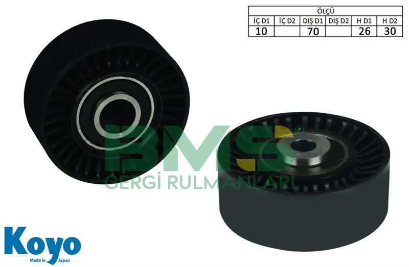 ALTERNATÖR V KAYIŞ GERGİ RULMANI MAKARASI BMS 433