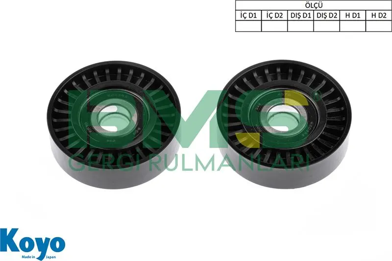 ALTERNATÖR V KAYIŞ GERGİ RULMANI MAKARASI BMS 436