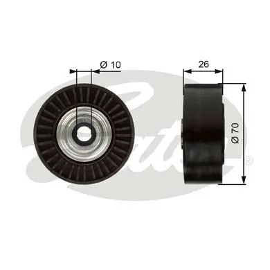 ALTERNATÖR V KAYIŞ GERGİ RULMANI MAKARASI GATES T36366