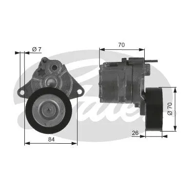 ALTERNATÖR V KAYIŞ GERGİ RULMANI MAKARASI GATES T38415