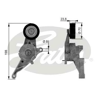 ALTERNATÖR V KAYIŞ GERGİ RULMANI MAKARASI GATES T38436