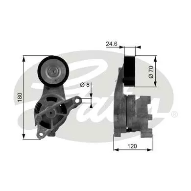 ALTERNATÖR V KAYIŞ GERGİ RULMANI MAKARASI GATES T38438