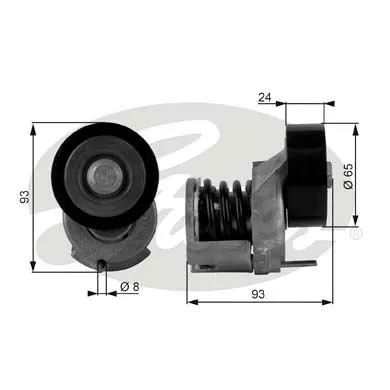 ALTERNATÖR V KAYIŞ GERGİ RULMANI MAKARASI GATES T38439