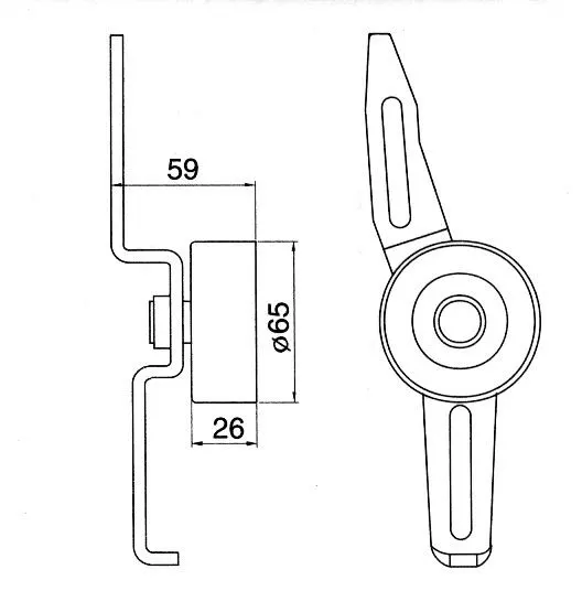 ALTERNATÖR V KAYIŞ GERGİ RULMANI MAKARASI GMB GT80240