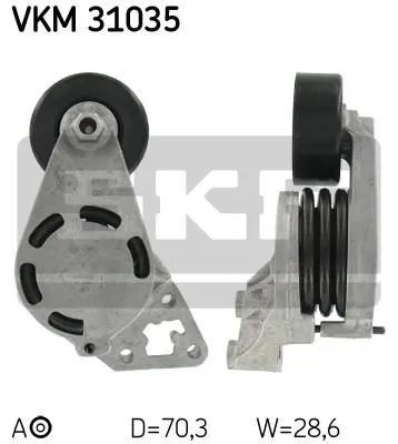 ALTERNATÖR V KAYIŞ GERGİ RULMANI MAKARASI SKF VKM 31035