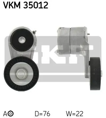 ALTERNATÖR V KAYIŞ GERGİ RULMANI MAKARASI SKF VKM 35012