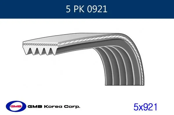 ALTERNATÖR V KAYIŞI GMB GPK 5PK0921