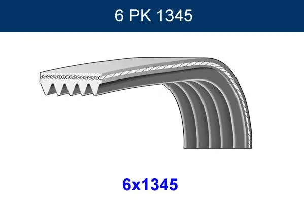 ALTERNATÖR V KAYIŞI GMB GPK 6PK1345