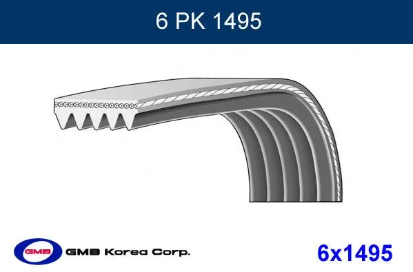 ALTERNATÖR V KAYIŞI GMB GPK 6PK1495