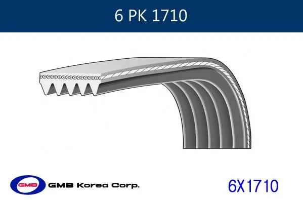 ALTERNATÖR V KAYIŞI GMB GPK 6PK1710