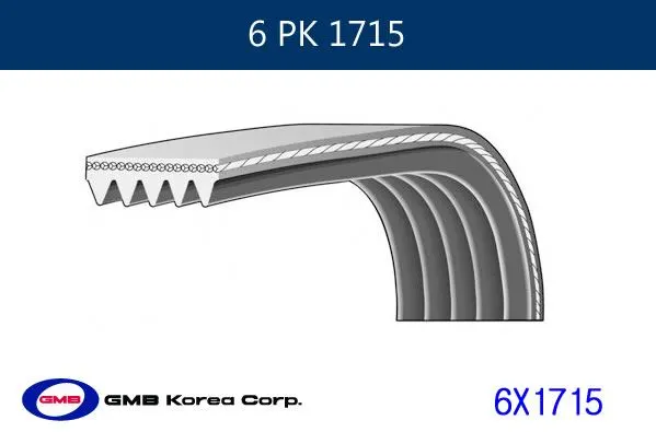ALTERNATÖR V KAYIŞI GMB GPK 6PK1715