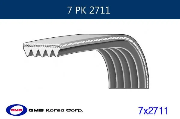 ALTERNATÖR V KAYIŞI GMB GPK 7PK2711