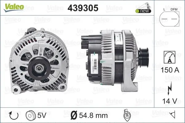 ALTERNATÖR VALEO 439305