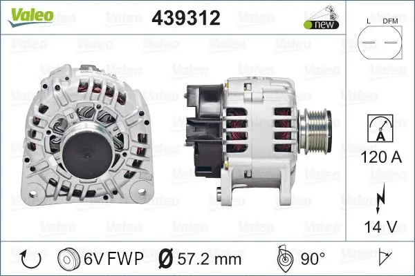 ALTERNATÖR VALEO 439312
