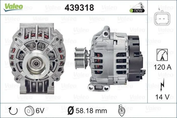 ALTERNATÖR VALEO 439318