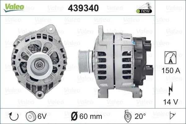 ALTERNATÖR VALEO 439340