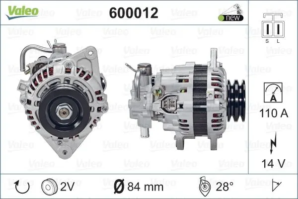 ALTERNATÖR VALEO 600012