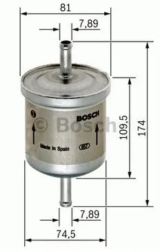 BENZİN FİLTRESİ BOSCH 0450905318
