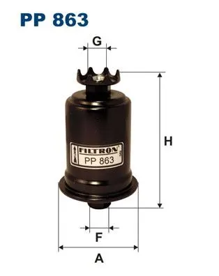 BENZİN FİLTRESİ FILTRON PP 863