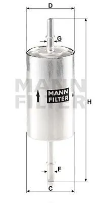 BENZİN FİLTRESİ MANN WK614/46