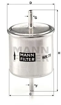 BENZİN FİLTRESİ MANN WK79