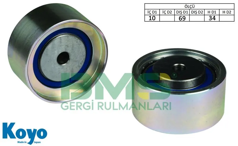 BMS - Ağır Vasıta ALTERNATÖR V KAYIŞ GERGİ RULMANI MAKARASI BMS 193