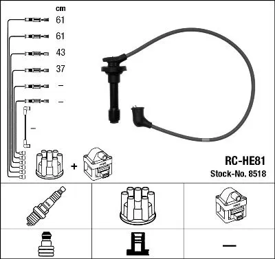 BUJİ KABLOSU NGK 8518
