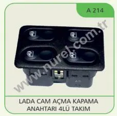 CAM DÜĞMESİ BUTONU VE PARÇALARI NUREL A 214