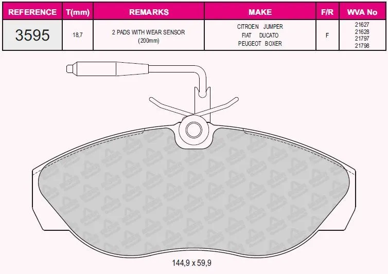 DİSK BALATA BESER 3595