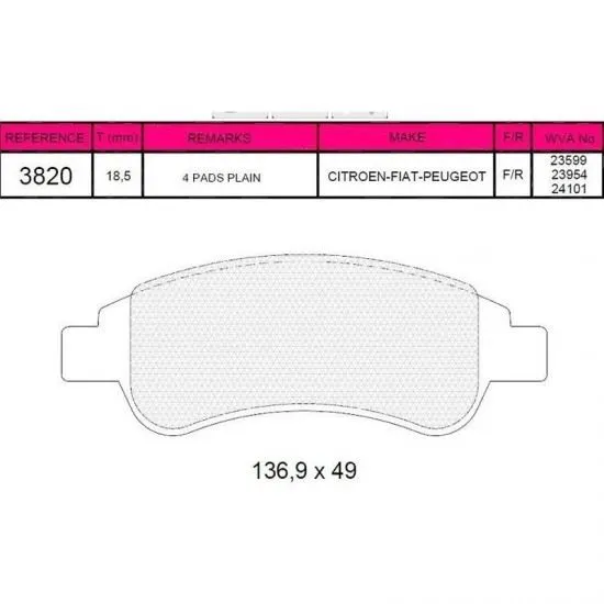 DİSK BALATA BESER 3820/3