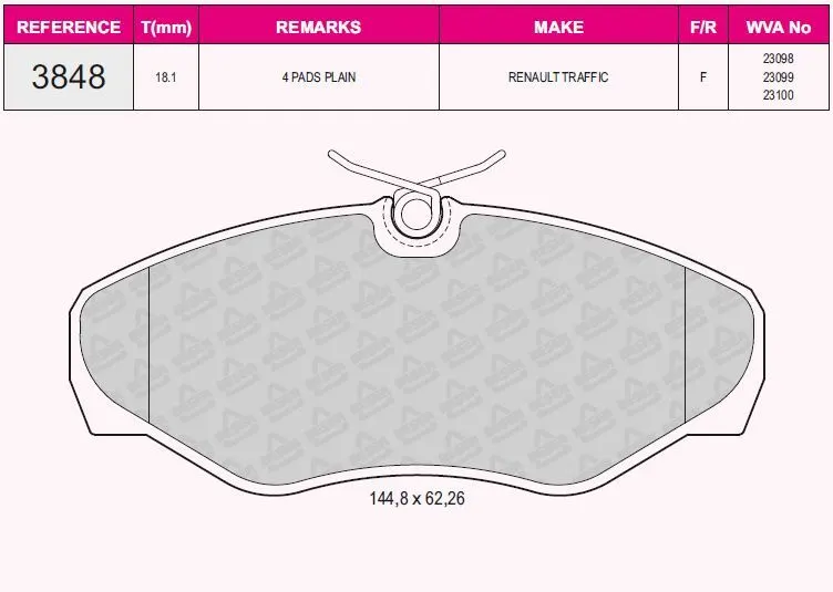 DİSK BALATA BESER 3848