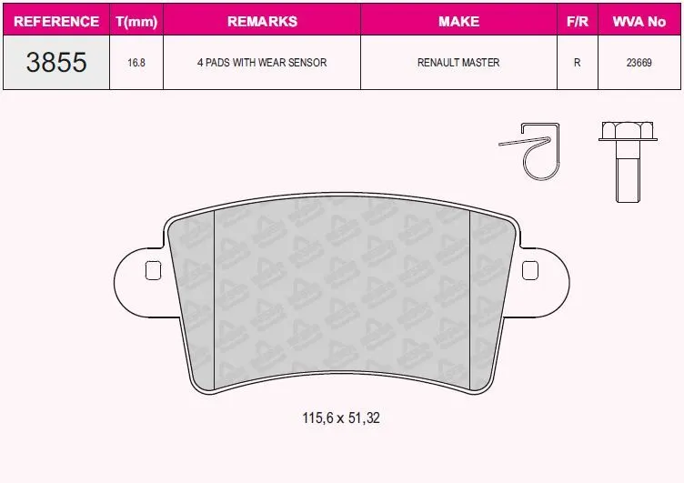 DİSK BALATA BESER 3855