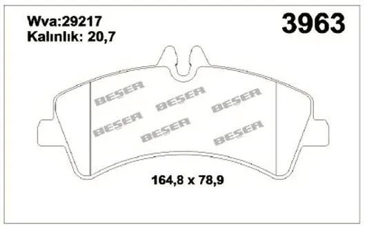 DİSK BALATA BESER 3963
