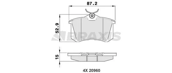 DİSK BALATA BRAXIS AA0016