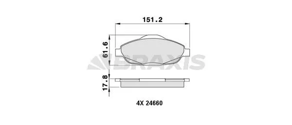 DİSK BALATA BRAXIS AA0043